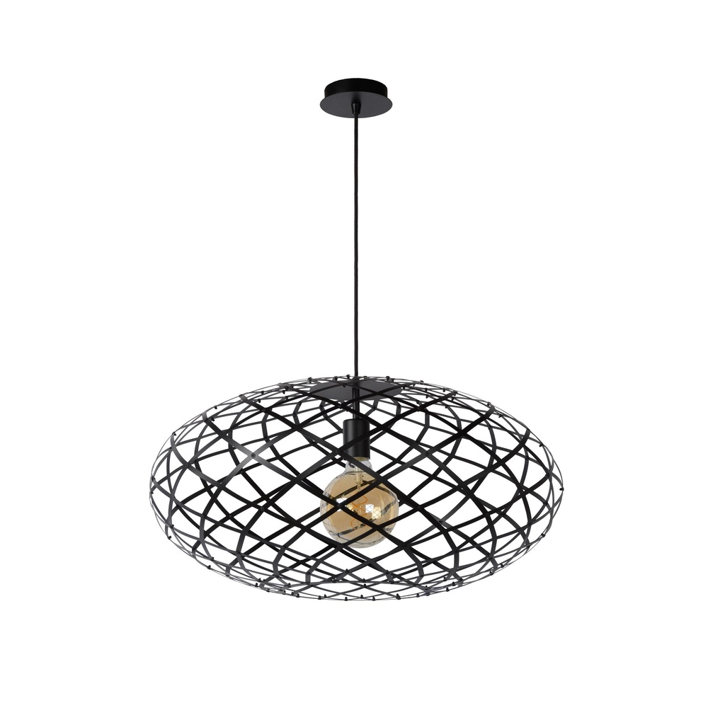 Lucide HanglampWolfram Ø 65cm zwart - 21417/65/30